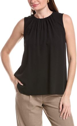 Lafayette 148 New York Gathered Neck Blouse