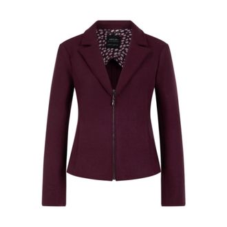Marc Cain Dames, Jassen, Paars, Maat: XL Wol
