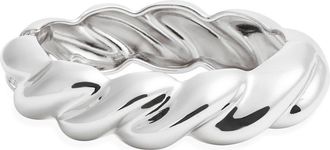 Nordstrom Chunky Twist Hinge Cuff Bracelet in Silver at Nordstrom