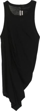 Rick Owens Anthem draped tank top - men - FSC Viscose - L - Black