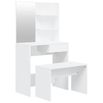 vidaXL Juego De Tocador Blanco 74,5x40x141 Cm Vidaxl