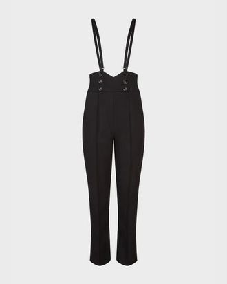 Anne Fontaine Blake High-Waisted Designer Pants in Black at Nordstrom, Size 38 Eu