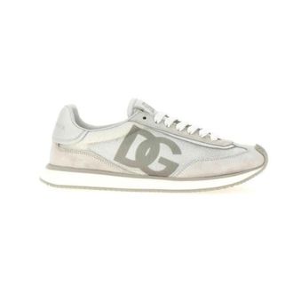 Dolce & Gabbana Sneakers, male, White, 8 UK, White Mesh Flat Shoes