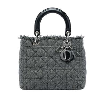 Dior Pre-owned Lady Dior - Dames - Vintage Handtas - Grijs - ONE Size - Leer - Vintage