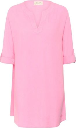 Cream CRVenta Tunic - Dames - Tunieken - Roze - 2XL - Linnen - Overhemden