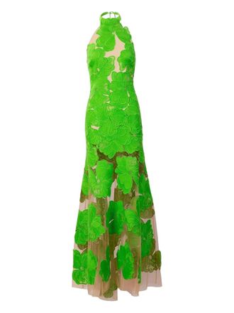 Silvia Tcherassi Mab maxi-jurk met bloemenprint - Groen