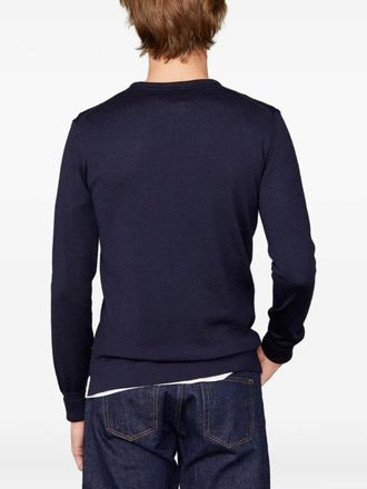 Officine G&eacute;n&eacute;rale Maglione girocollo a maniche lunghe - Blu