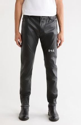 Rta Bryant Faux Leather Skinny Pants in Latin Triple Cross at Nordstrom Rack, Size 38