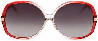 Linda Farrow MATTHEW WILLIAMSON MW61 C11 Womens Sunglasses Red Size 61