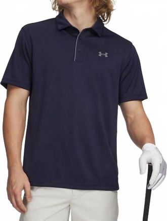 Under Armour Tech Polo In Midnight Navy / Graphite