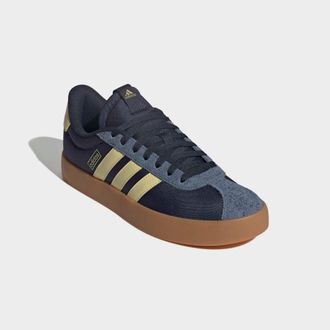 adidas Sneaker ADIDAS SPORTSWEAR VL COURT 3.0, Herren, Gr. 44,5, gelb (legend ink, powder gelb, preloved ink), Leder, Textil, Schuhe Sneaker