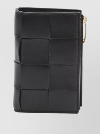 Bottega Veneta cassette leather bifold wallet gold hardware