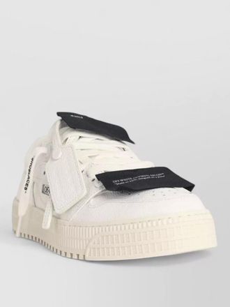 Off-white 3.0 court leather blend low top sneakers