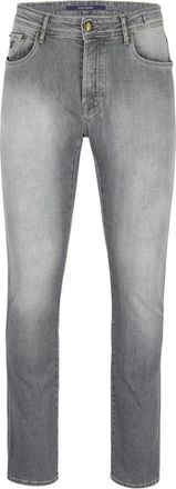 Atelier Noterman Heren, Jeans, Grijs, Maat: W38 L32 Katoen