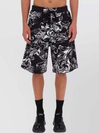 Versace Jeans Couture baroque print knee length shorts