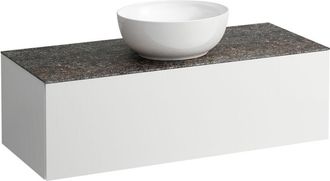 Laufen Il Bagno Alessi Cajonera, Encimera De Piedra Marrone - Laufen