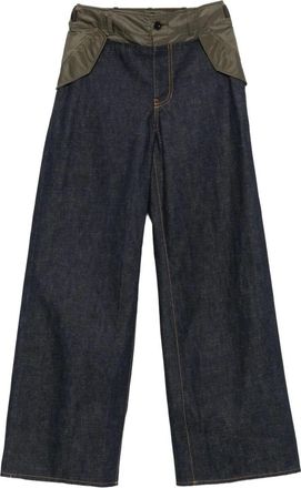 sacai Wide Leg Denim Pants