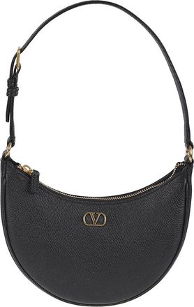 Valentino Garavani Shoulder Bags, female, Black, Size: ONE SIZE VLogo Signature Mini Hobo Bag