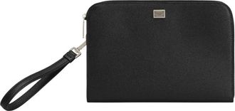 Dolce & Gabbana Sicily Calfskin Clutch - Heren - Tassen - Zwart - ONE Size - Katoen - Tassen