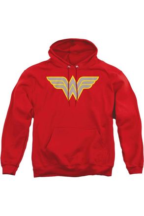 Gildan DC Comics Wonder Woman Logo Adult Pull Over Hoodie / Hooded Sweatshirt