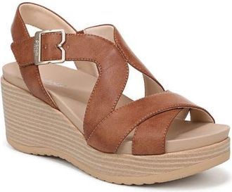 Dr. Scholls Cali Beach Slingback Platfrom Wedge Sandal in Honey at Nordstrom, Size 6.5