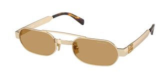 Miu Miu MUB52S 22M10Y Womens Sunglasses Gold Size 52