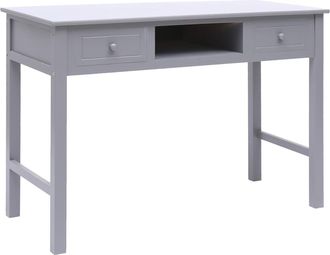 vidaXL Secretario 110x45x76 Cm De Madera Gris