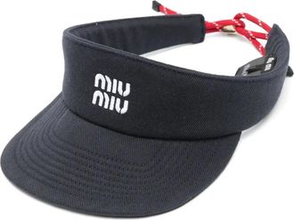 Miu Miu Denim zonneklep - Blauw