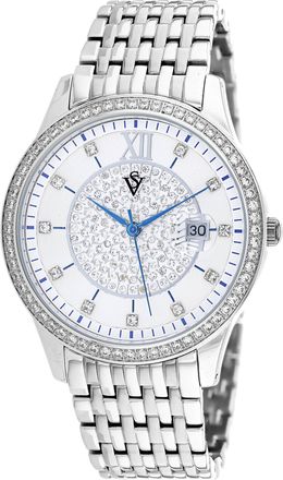 Christian Van Sant Womens Carla White Round 40mm