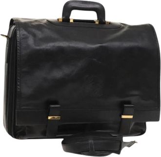 Loewe Pre-owned Handtas - unisex - Vintage Handtas - Zwart - ONE Size - Leer - Vintage