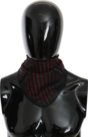 Costume National 100% Silk Branded Womens Scarf