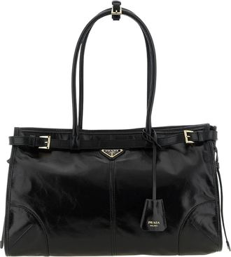Prada Black Bonnie Large Tote