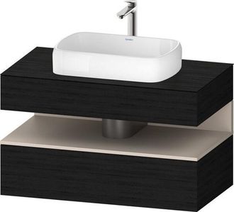 Duravit Duravit - Qatego Consola Mueble Bajo Lavabo, 1 Extra&iacute;ble, 1 Caj&oacute;n