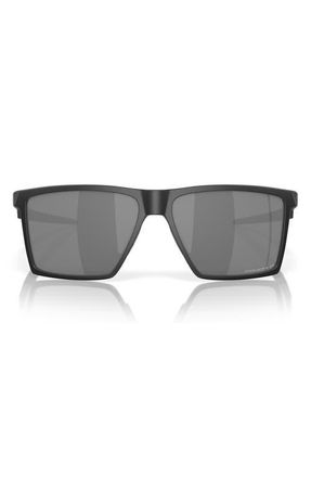 Oakley Futurity Sun 57mm Polarized Square Sunglasses in Shiny Black at Nordstrom