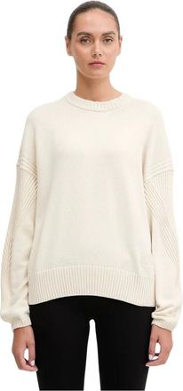 Napapijri D-Sarca Sweater - Dames - Truien - Beige - Maat: XS Katoen