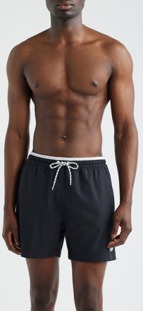 Chubbies The Capes 5.5-Inch Swim Trunks in Black - Solid at Nordstrom, Size Xx-Large