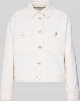 OPUS Jeansjacke mit Brusttaschen Modell Hodeo in Offwhite, Gr&ouml;&szlig;e 40