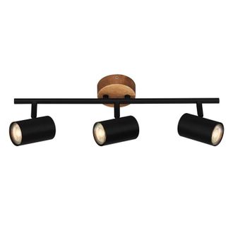 Briloner Barra Spot Muritz 3xgu10 47 Cm Negro/madera