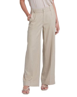 NYDJ Nydj Mona Feather Linen-Blend Wide Leg Jean