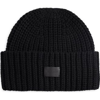 Cole Haan Chunky Stitch Knit Beanie in Caviar at Nordstrom Rack