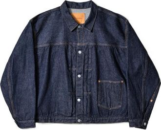 Kaptain Sunshine Denim Tracker 1P Buttoned Cotton Jacket