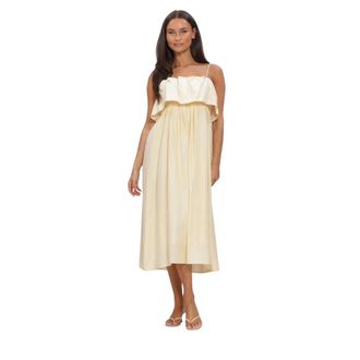 Second Female Dames, Jurken, Beige, Maat: XL Katoen