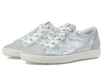 Ecco Soft 7 Floral Womens Shoes Pure Silver/Concrete : EU 42 (US Womens 11-11.5) M, Leather
