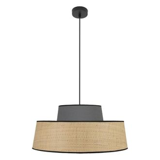 Fabrilamp Fabrilamp - Colgante Jia 1xe27 Natural/gris Regx50x50 Cm