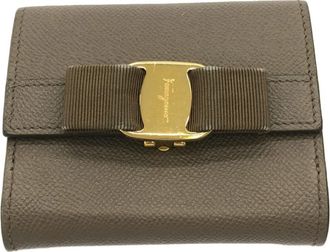 Ferragamo Vara Leather Bill Wallet (Bi-Fold) (Pre-Owned)