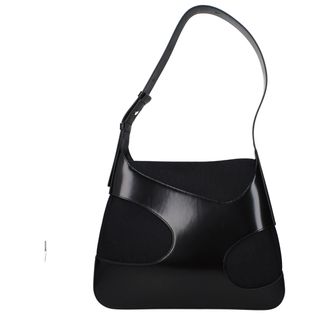 Ferragamo Black Fabric Shoulder Womens Bag