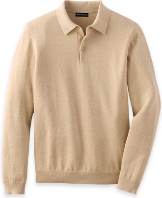 Paul Fredrick Supima Cotton Three Button Polo
