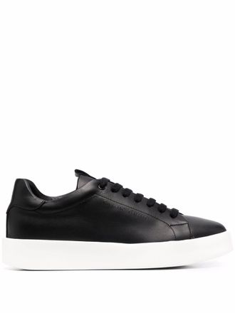 Giuliano Galiano Road low-top leather sneakers - Black