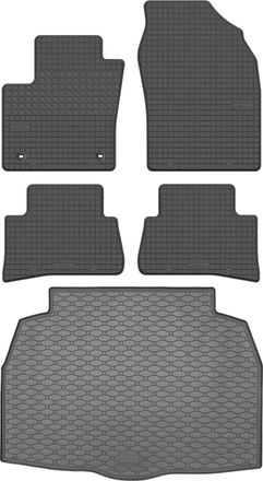 OEM Juego De Alfombrillas De Goma Para Coche Y Alfombrilla Para Maletero Para Toyota C-hr I Crossover (2017-2023)