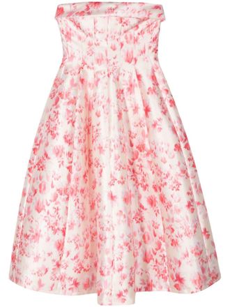 Philosophy di Lorenzo Serafini floral-print midi dress - women - Polyester - 46 - Neutrals